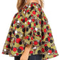 Sakkas Abree Off-shoulder Short Sleeve  Blouse Top Ankara Wax Dutch African Print