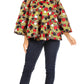 Sakkas Abree Off-shoulder Short Sleeve  Blouse Top Ankara Wax Dutch African Print