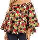 Sakkas Abree Off-shoulder Short Sleeve  Blouse Top Ankara Wax Dutch African Print