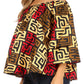 Sakkas Abree Off-shoulder Short Sleeve  Blouse Top Ankara Wax Dutch African Print