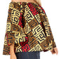 Sakkas Abree Off-shoulder Short Sleeve  Blouse Top Ankara Wax Dutch African Print