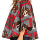 Sakkas Abree Off-shoulder Short Sleeve  Blouse Top Ankara Wax Dutch African Print