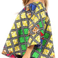 Sakkas Abree Off-shoulder Short Sleeve  Blouse Top Ankara Wax Dutch African Print