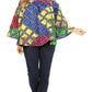 Sakkas Abree Off-shoulder Short Sleeve  Blouse Top Ankara Wax Dutch African Print