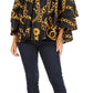 Sakkas Abree Off-shoulder Short Sleeve  Blouse Top Ankara Wax Dutch African Print