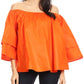 Sakkas Abree Off-shoulder Short Sleeve  Blouse Top Ankara Wax Dutch African Print