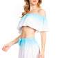 Sakkas Jackie Women's Bandeau and Shorts set Off the Shoulder Summer Strapless