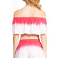 Sakkas Jackie Women's Bandeau and Shorts set Off the Shoulder Summer Strapless