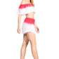 Sakkas Jackie Women's Bandeau and Shorts set Off the Shoulder Summer Strapless