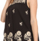 Sakkas Devika Sleeveless Tank Top Batik Blouse With Embroidery