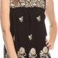 Sakkas Devika Sleeveless Tank Top Batik Blouse With Embroidery