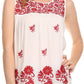 Sakkas Devika Sleeveless Tank Top Batik Blouse With Embroidery