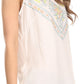 Sakkas Elita Sleeveless Tank Top Batik Aztec Embroidered Shirt Blouse