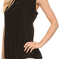 Sakkas Koonya Long Light Scoop Neck Nature Embroidered Sleeveless Tank Top Blouse