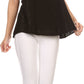 Sakkas Koonya Long Light Scoop Neck Nature Embroidered Sleeveless Tank Top Blouse