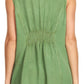 Sakkas Koonya Long Light Scoop Neck Nature Embroidered Sleeveless Tank Top Blouse