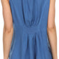 Sakkas Koonya Long Light Scoop Neck Nature Embroidered Sleeveless Tank Top Blouse