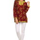 Sakkas Callie Anchor Long Sleeve Cotton Tunic Blouse