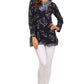 Sakkas Callie Anchor Long Sleeve Cotton Tunic Blouse