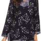 Sakkas Callie Anchor Long Sleeve Cotton Tunic Blouse
