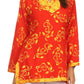 Sakkas Callie Anchor Long Sleeve Cotton Tunic Blouse