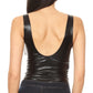 Sakkas Women's Gymnastics Dance Party Metallic Bodysuit Leotard Top Made in USA