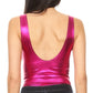 Sakkas Women's Gymnastics Dance Party Metallic Bodysuit Leotard Top Made in USA