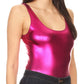 Sakkas Women's Gymnastics Dance Party Metallic Bodysuit Leotard Top Made in USA