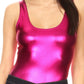 Sakkas Women's Gymnastics Dance Party Metallic Bodysuit Leotard Top Made in USA