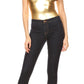 Sakkas Women's Gymnastics Dance Party Metallic Bodysuit Leotard Top Made in USA