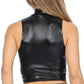 Sakkas Mariana Women's Party Liquid Shiny Metallic Stretch Sleeveless Tank Top