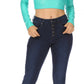 Sakkas Matte Liquid Mock Neck Turtleneck Long Sleeve Crop Top - Made in USA