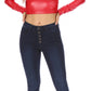 Sakkas Matte Liquid Mock Neck Turtleneck Long Sleeve Crop Top - Made in USA