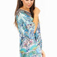 Sakkas Marina Floral Women's Blouse - Short Sleeve Tunic