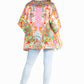 Sakkas Marina Floral Women's Blouse - Short Sleeve Tunic