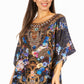 Sakkas Marina Floral Women's Blouse - Short Sleeve Tunic
