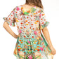 Get Summer Ready with Sakkas Eli Women's Floral Ruffle Top Blouse Tunic