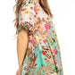 Get Summer Ready with Sakkas Eli Women's Floral Ruffle Top Blouse Tunic