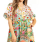 Get Summer Ready with Sakkas Eli Women's Floral Ruffle Top Blouse Tunic