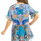 Get Summer Ready with Sakkas Eli Women's Floral Ruffle Top Blouse Tunic