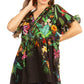 Get Summer Ready with Sakkas Eli Women's Floral Ruffle Top Blouse Tunic