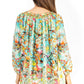 Sakkas Darsy Women's Floral Print Top - Pirate Boho Style