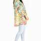 Sakkas Darsy Women's Floral Print Top - Pirate Boho Style