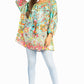 Sakkas Darsy Women's Floral Print Top - Pirate Boho Style