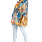 Sakkas Darsy Women's Floral Print Top - Pirate Boho Style