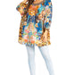 Sakkas Darsy Women's Floral Print Top - Pirate Boho Style