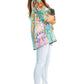 Sakkas Ligia Túnica Floral: Blusa de Mujer de Manga 3/4