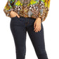 Women's Boho Floral Tunic Top with V-Neck and Elastic Sleeves by Sakkas Sante