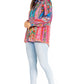 Sakkas Iriss Women's Floral Casual Long Sleeve Boho Summer Blouse