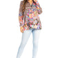 Sakkas Iriss Women's Floral Casual Long Sleeve Boho Summer Blouse